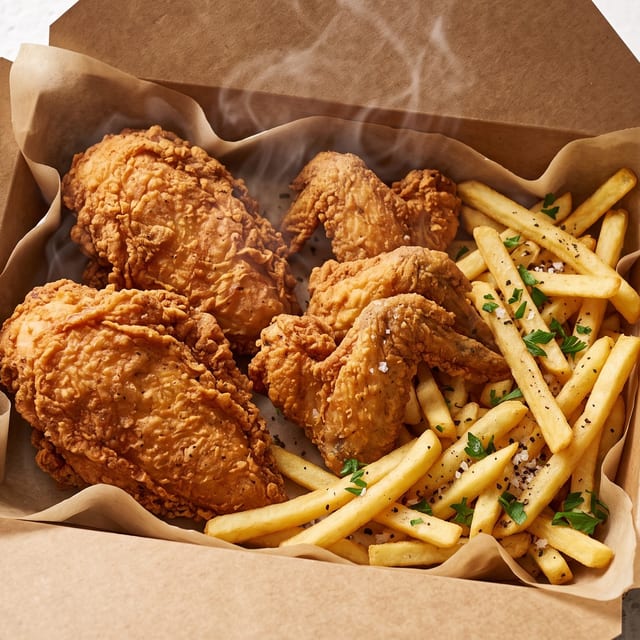 4 Pc Breast & Wing.